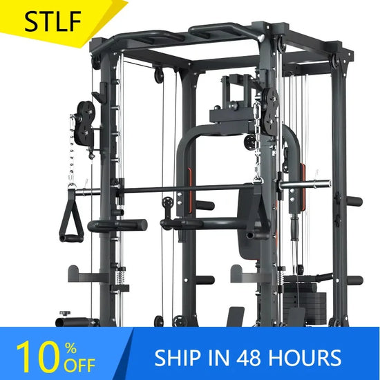 YTYINFactory Professional Gym Smith Machine Commercial Fitness Equipment Power Cage Bird Gantry Squat Rack Comprehensive Trainer