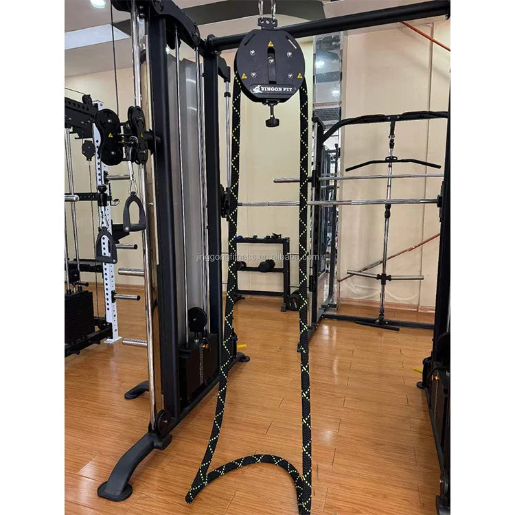 Home Gym Rotatively New Speed Adjustable Climbing Machine Rope Pulling Machine Endless Suspended Rope Trainer