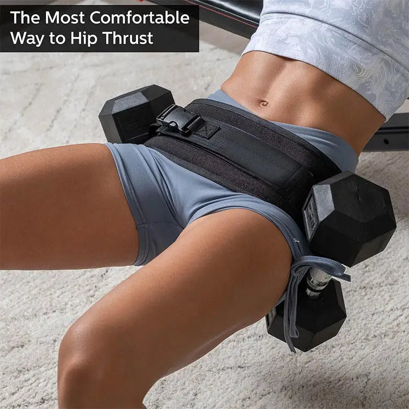 Dumbbell Exercise Belt Hip Thrust Weight-Bearing For Effective Glute Bridge Barbell Workout Waist Fitness Weight Training