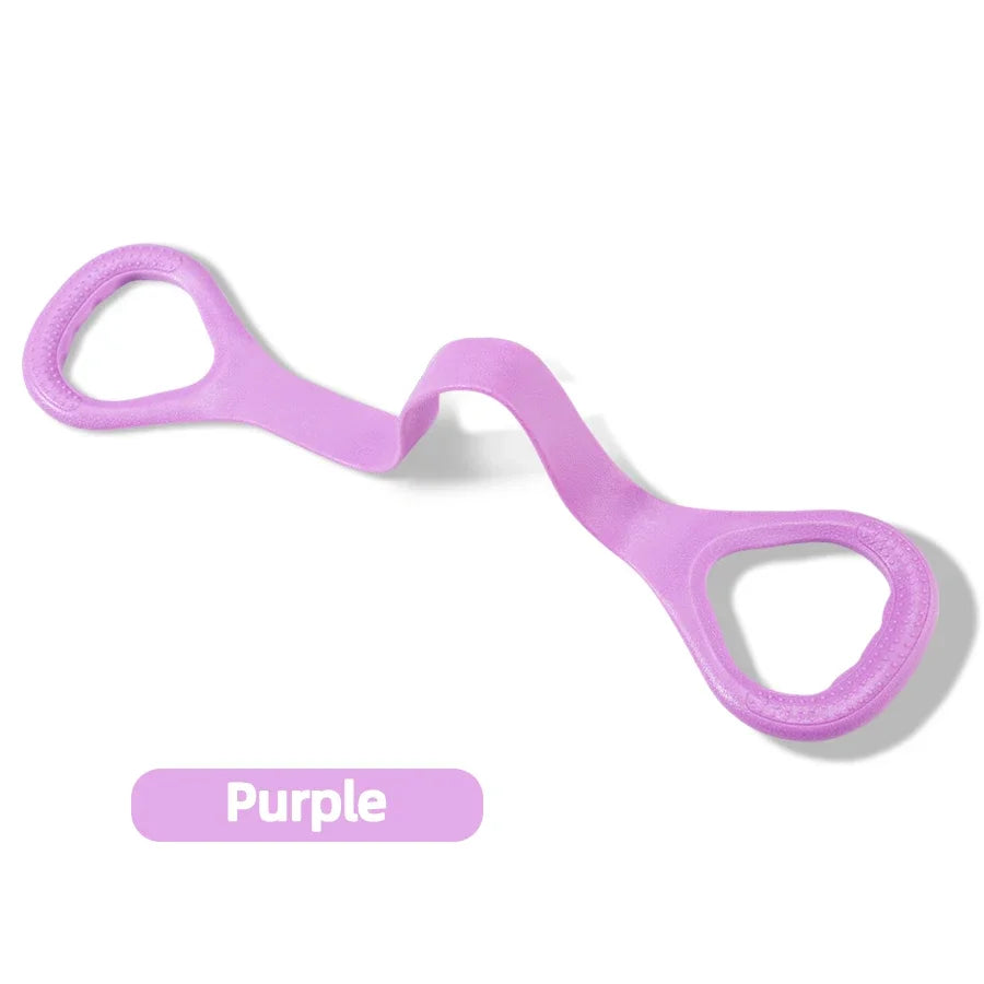 8 sets of resistance bands for physical exercise, elastic training bands for arm, back and shoulder exercises, Pilates and yoga